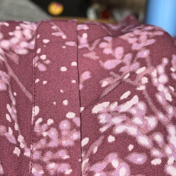 H by Halston Oversized Bell Sleeve Blouse Concealed Front Buttons Womens Sz M - Picture 8 of 10